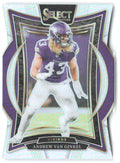 Andrew Van Ginkel Panini Select - Silver Prizm Die Cut 6 2024 Minnesota Vikings