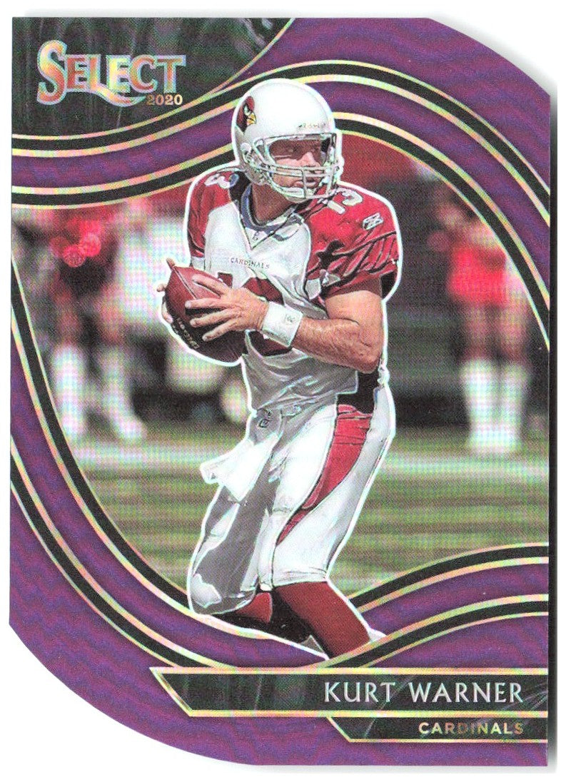 Kurt Warner Panini Select - Purple Prizm Die Cut 305 2020 Arizona Cardinals