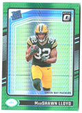 MarShawn Lloyd Donruss Optic - Green Hyper 275 2024 Green Bay Packers