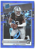 Lynn Bowden Jr. Donruss Optic - Blue Hyper 182 2020 Las Vegas Raiders