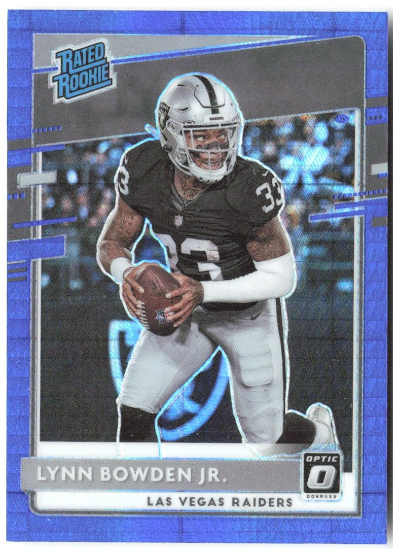 Lynn Bowden Jr. Donruss Optic - Blue Hyper 182 2020 Las Vegas Raiders