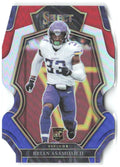 Brian Asamoah II Select - Red and Blue Prizm Die Cut 165 2022 Minnesota Vikings