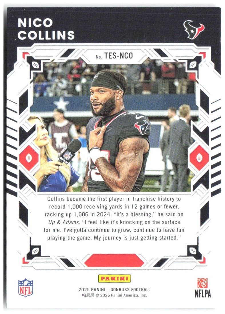 Nico Collins Donruss - The Elite Series TES-NCO 2025 Houston Texans