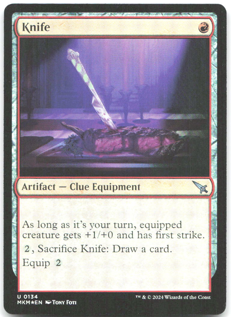 Knife Foil U Murders at Karlov Manor 134 NM Tony Foti