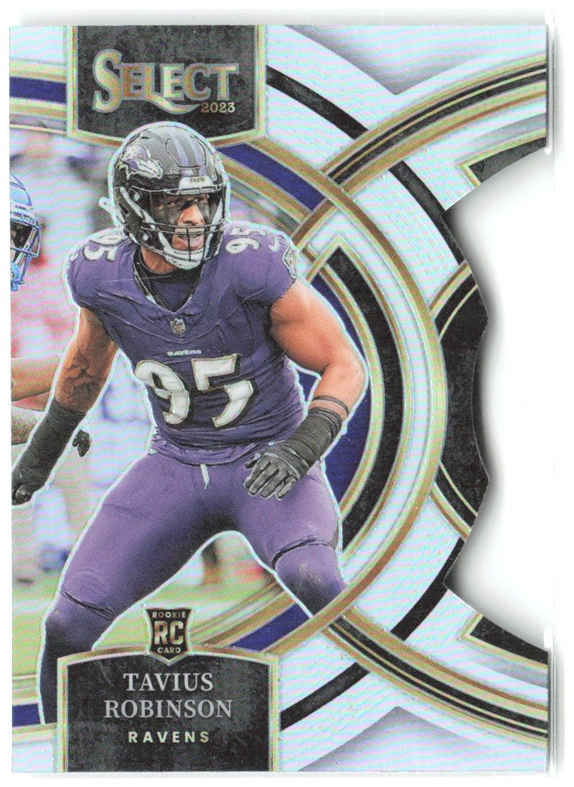 Tavius Robinson Panini Select - Silver Prizms Die Cuts 114 2023 Baltimore Ravens