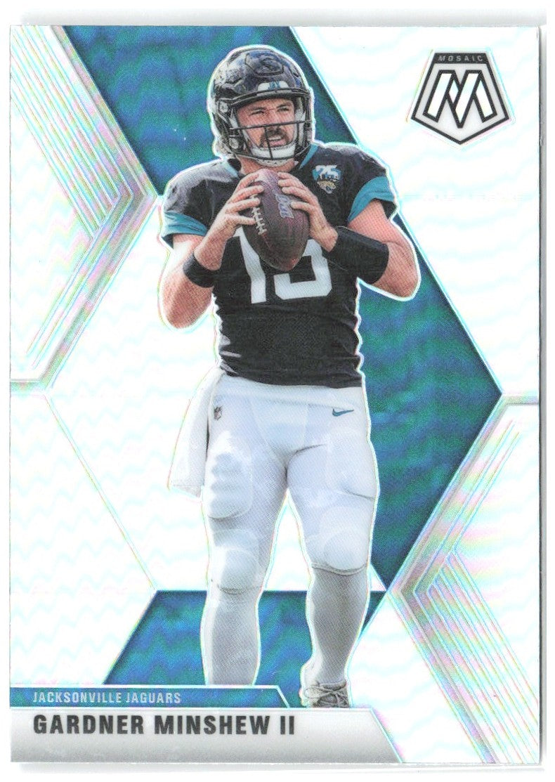 Gardner Minshew II Panini Mosaic - Prizm Silver 97 2020 Jacksonville Jaguars