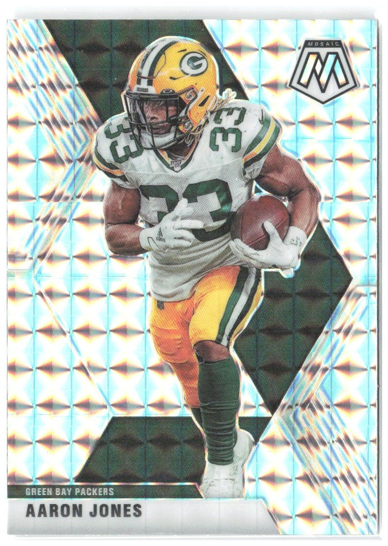 Aaron Jones Panini Mosaic - Prizm 82 2020 Green Bay Packers