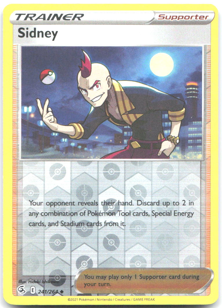 Sidney Reverse Holo Uncommon SWSH08 Fusion Strike 241/264 NM Hideki Ishikawa