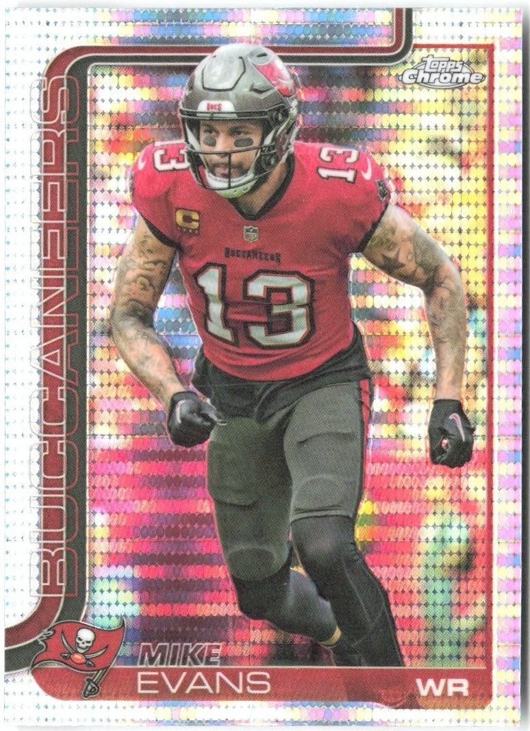Mike Evans Topps Chrome - Pulsar Refractor 282 2025 Tampa Bay Buccaneers