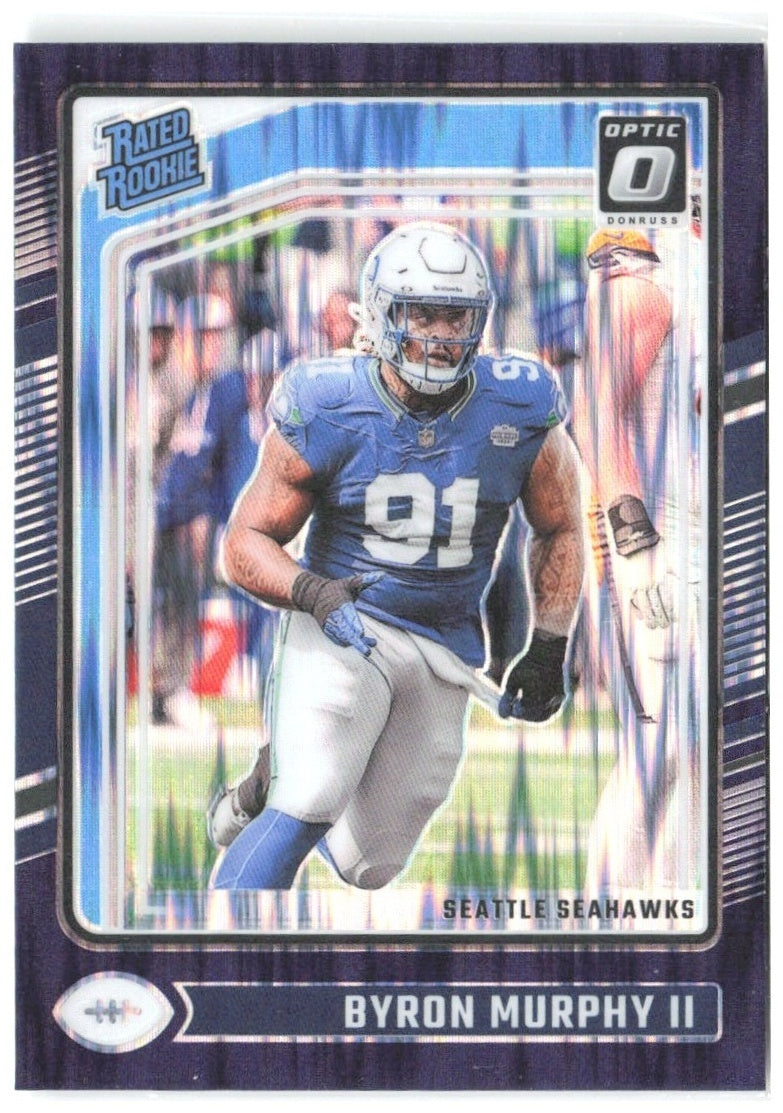 Byron Murphy II Donruss Optic - Purple Shock 217 2024 Seattle Seahawks