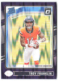 Troy Franklin Donruss Optic - Purple Shock 294 2024 Denver Broncos