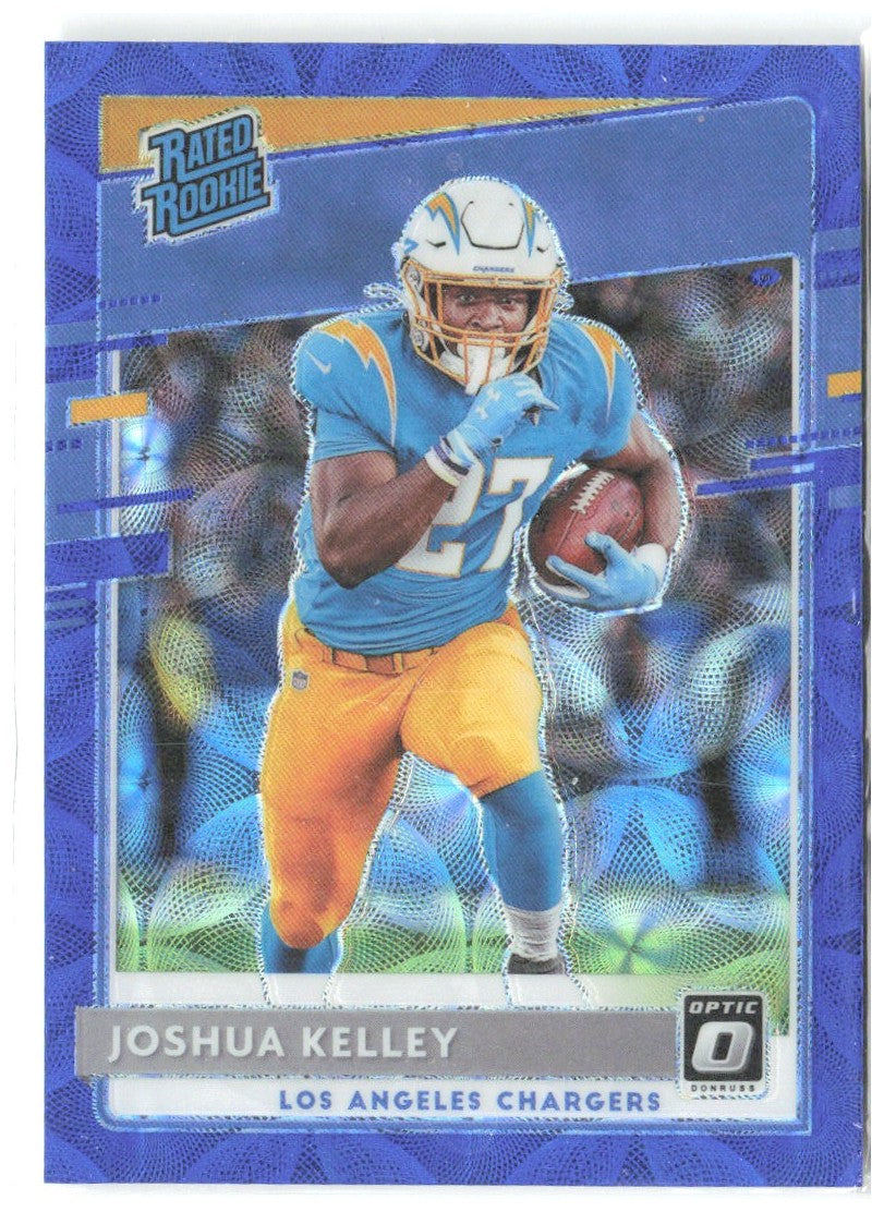 Joshua Kelley Donruss Optic - Blue Scope 188 2020 Los Angeles Chargers