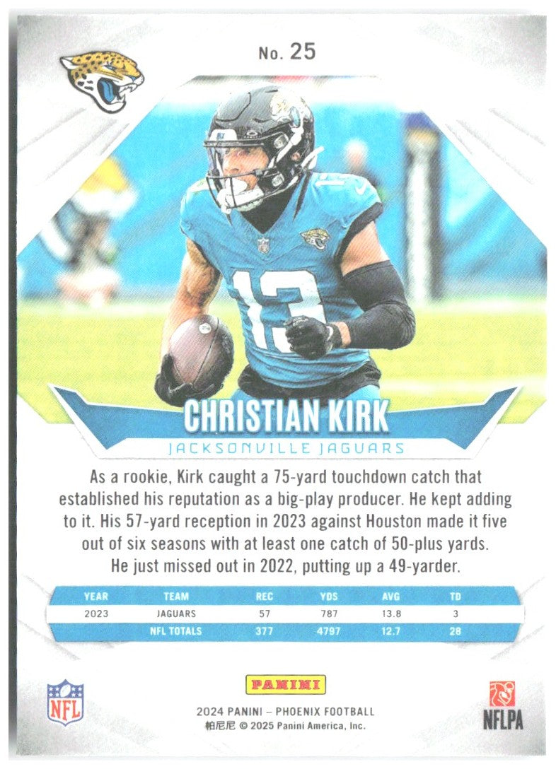 Christian Kirk Panini Phoenix - International 25 2024 Jacksonville Jaguars