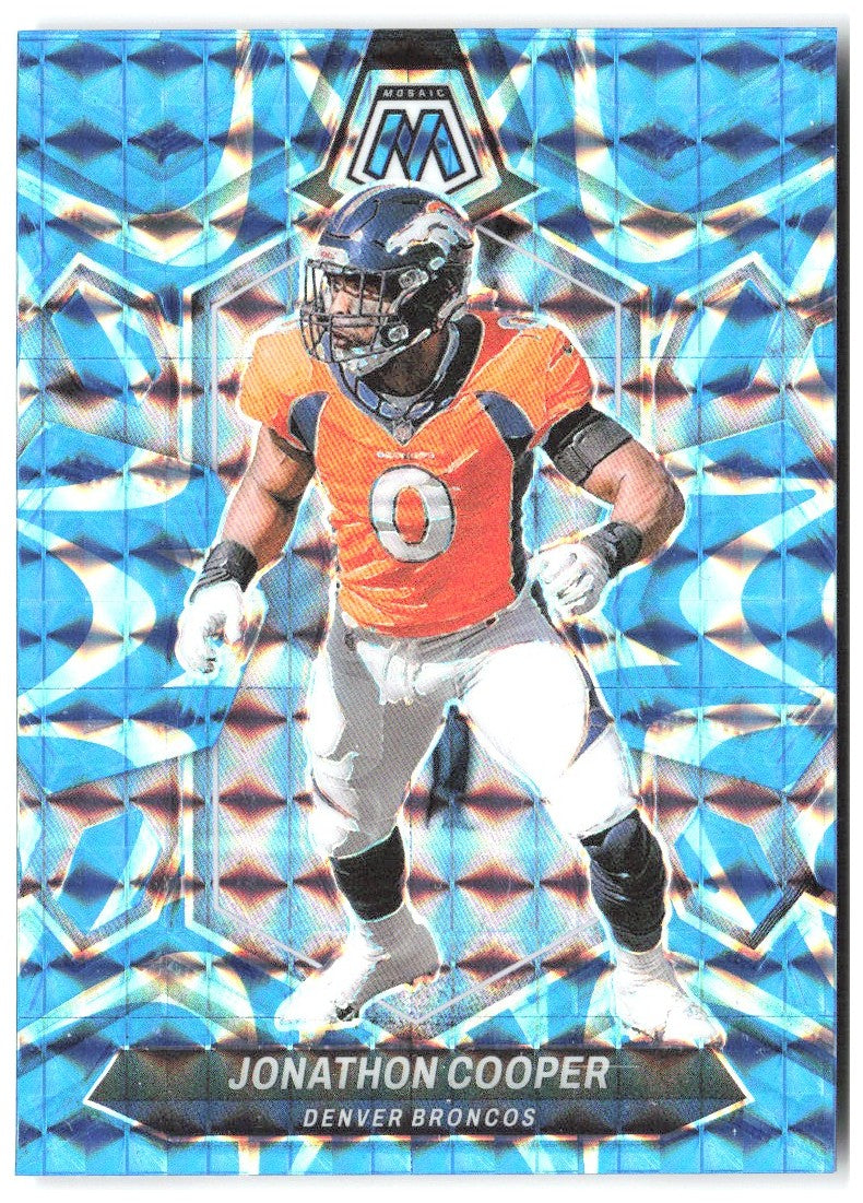 Jonathon Cooper Panini Mosaic - Mosaic Reactive Blue 68 2024 Denver Broncos