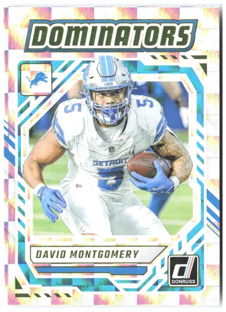 David Montgomery Donruss - Dominators DOM-DMY 2025 Detroit Lions