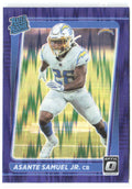 Asante Samuel Jr. Donruss Optic - Purple Shock 272 2021 Los Angeles Chargers