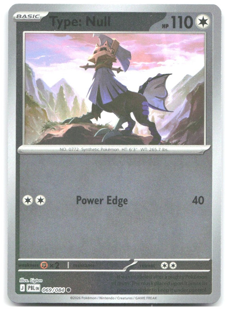 Type Null Reverse Holo Common ME05 Pitch Black 069/084 NM Ligton