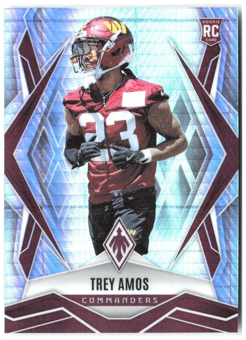 Trey Amos Panini Phoenix - Silver Hyper Prizm 213 2025 Washington Commanders