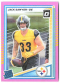 Jack Sawyer Donruss - Optic Rated Rookies Pink 390 2025 Pittsburgh Steelers