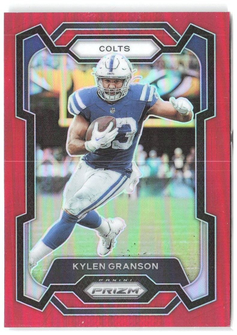 Kylen Granson Panini Prizm - Red 128 2023 Indianapolis Colts
