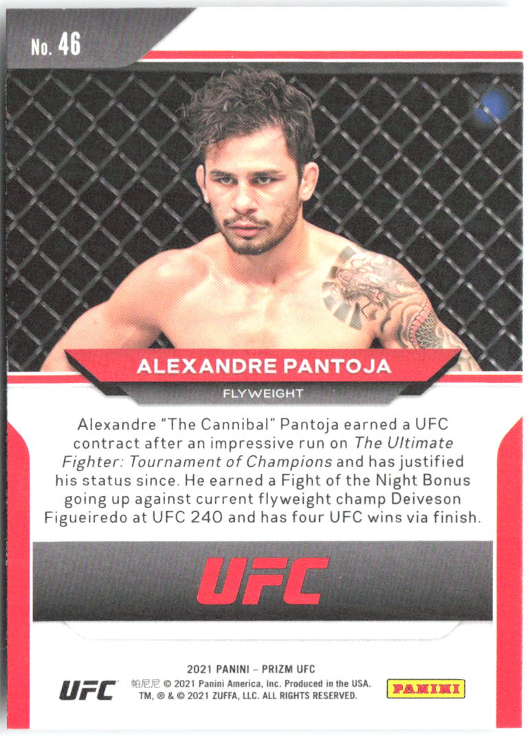 Alexandre Pantoja Panini Prizm UFC 46 2021