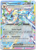 Vaporeon ex Holo Double Rare SV: Prismatic Evolutions 023/131 NM 5ban Graphics