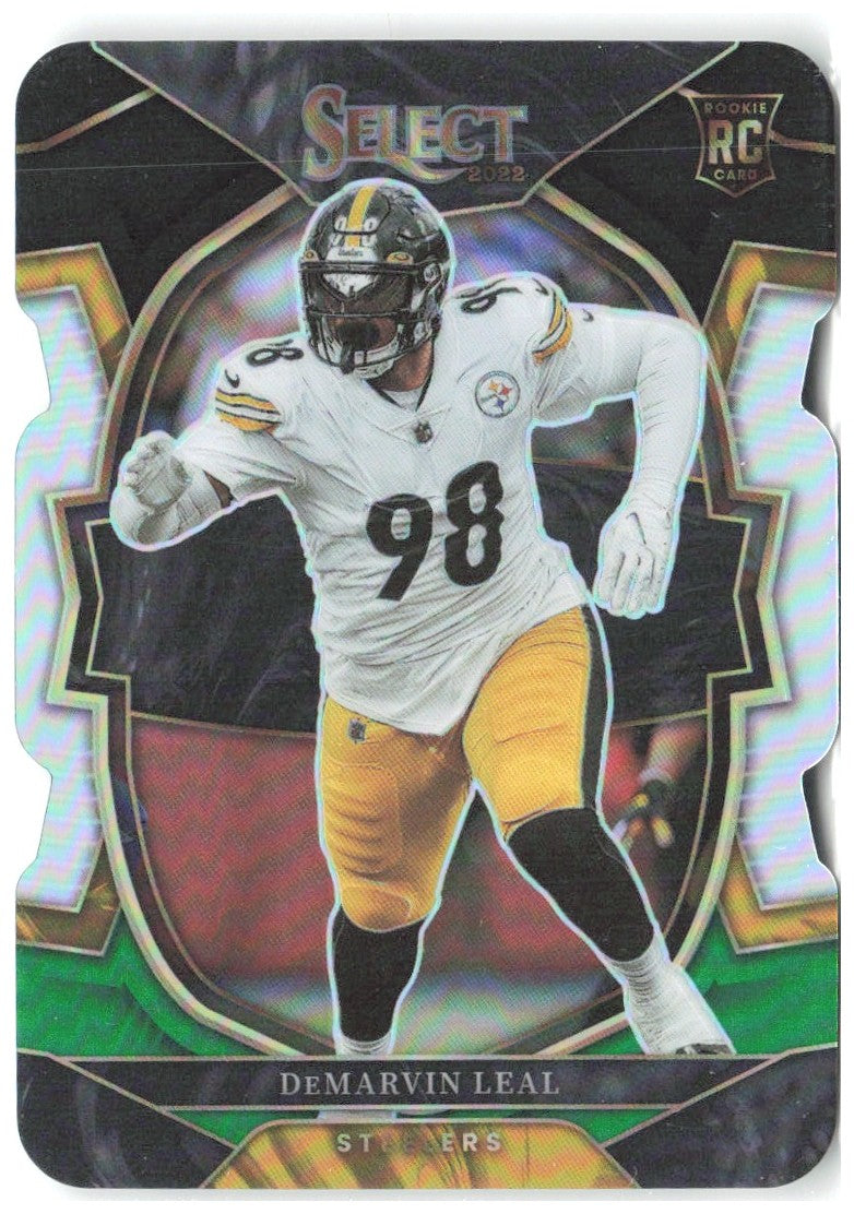 DeMarvin Leal Select - Black and Green Prizm Die Cut 66 2022 Pittsburgh Steelers