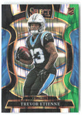 Trevor Etienne Select - Black and Green Prizm Shock 45 2025 Carolina Panthers