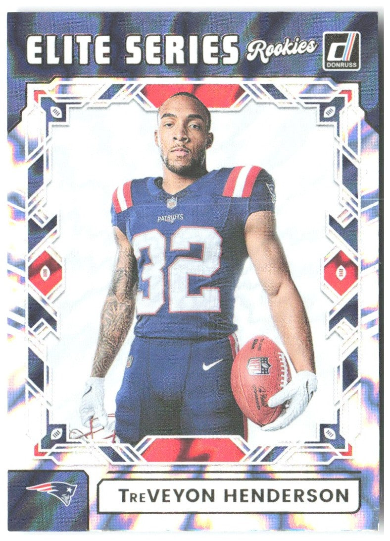 TreVeyon Henderson Donruss - The Elite Series Rookies ESR-THN 2025 Patriots
