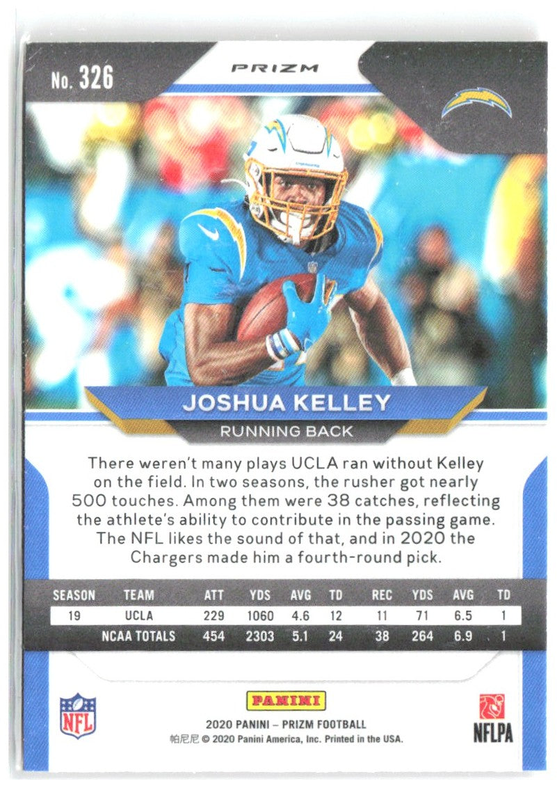 Joshua Kelley Panini Prizm - Prizm Disco 326 2020 Los Angeles Chargers