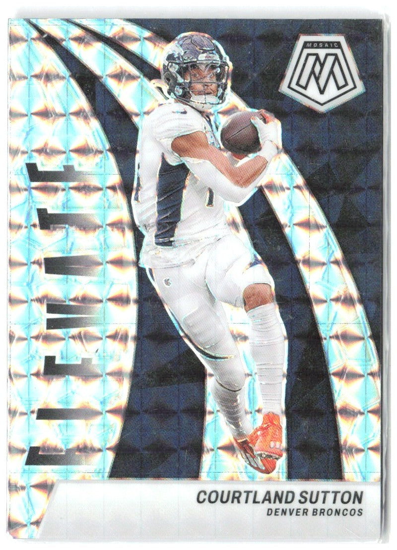 Courtland Sutton Panini Mosaic - Elevate Mosaic 20 2024 Denver Broncos