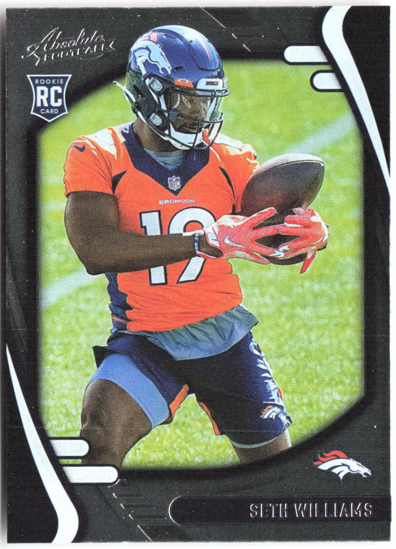 Seth Williams Panini Absolute - Retail 172 2021 Denver Broncos RC