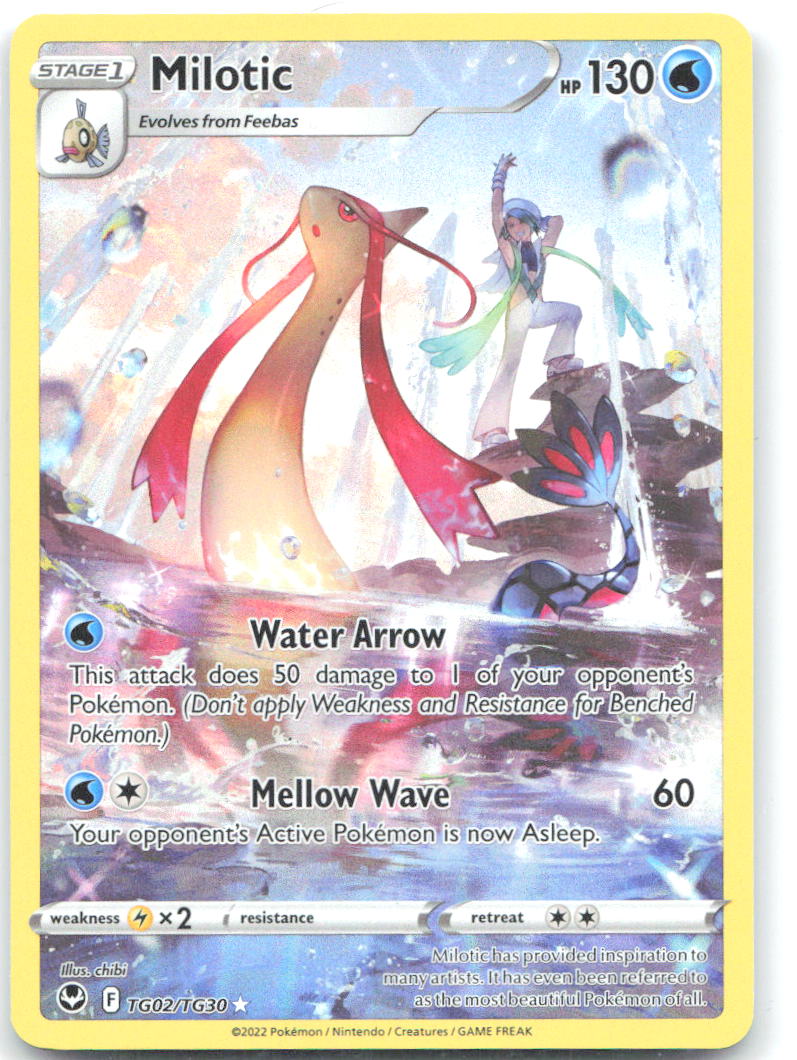 Milotic Holo Ultra Rare SWSH12 Silver Tempest Trainer Gallery TG02/TG30 NM chibi
