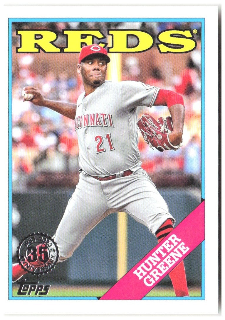 Hunter Greene Topps - 1988 Topps 35th Anniversary (Series One) T88-49 2023 Reds