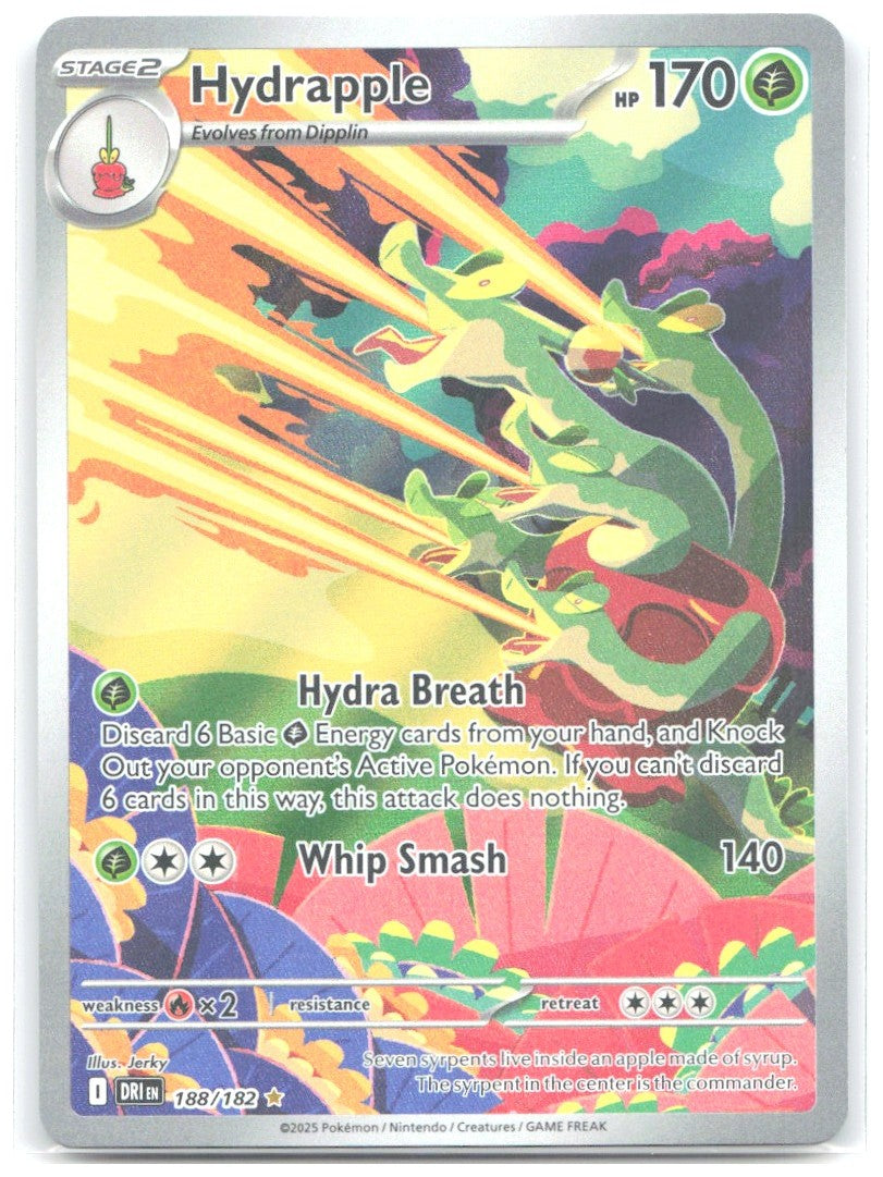 Hydrapple Holo Illustration Rare SV10 Destined Rivals 188/182 NM Jerky