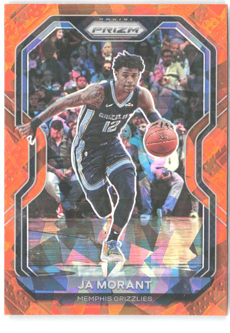 Ja Morant Panini Prizm - Orange Ice Prizms 115 2020-21 Memphis Grizzlies