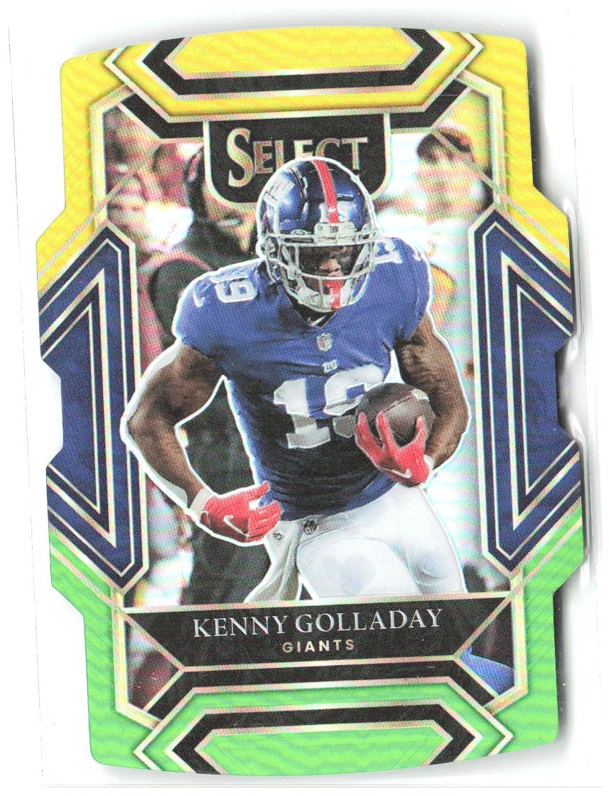 Kenny Golladay Select - Green and Yellow Prizm Die Cut 226 2021 New York Giants