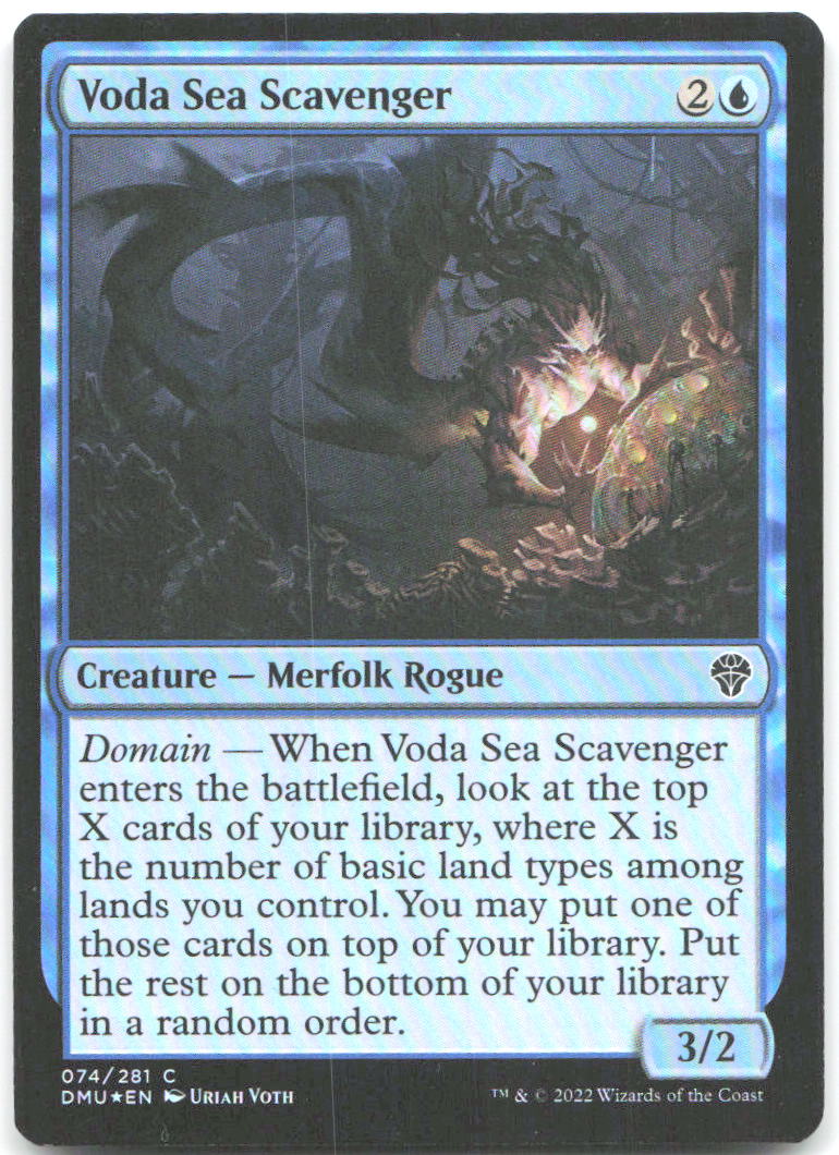 Voda Sea Scavenger Foil C Dominaria United 74 NM Uriah Voth