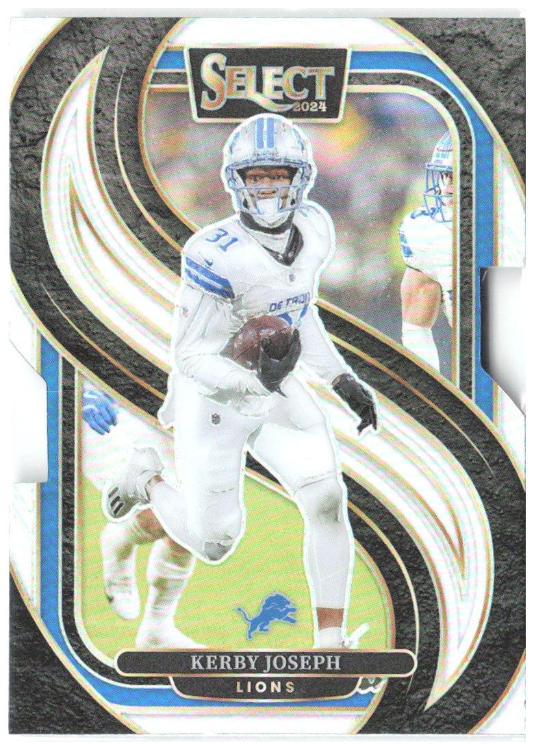 Kerby Joseph Panini Select - Silver Prizm Die Cut 177 2024 Detroit Lions