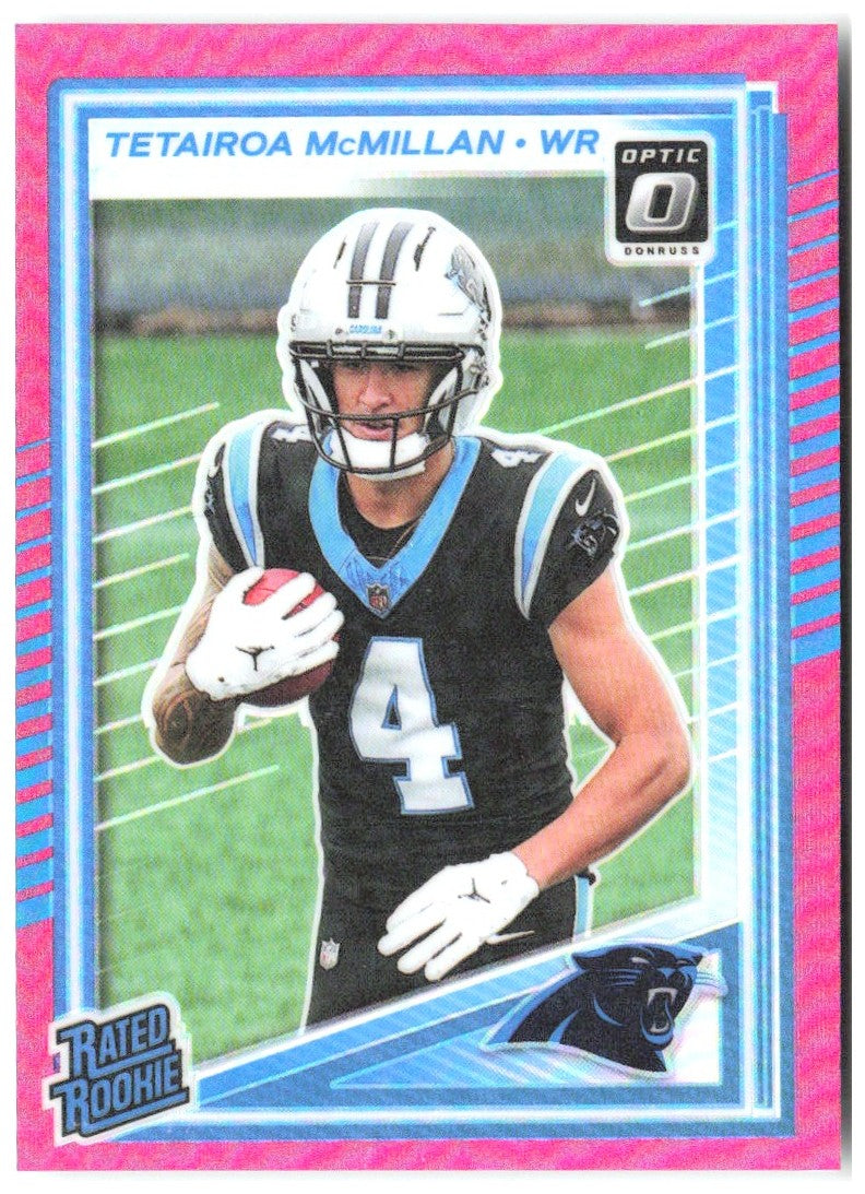 Tetairoa McMillan Donruss Optic - Pink 209 2025 Carolina Panthers