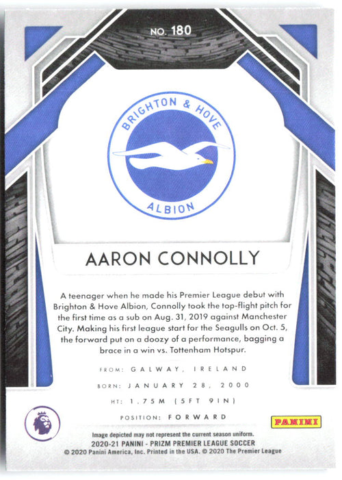 Aaron Connolly Panini Prizm Premier League 180 2020-21 Brighton & Hove Albion