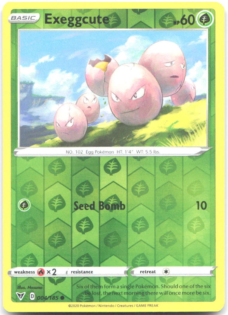 Exeggcute Reverse Holo Common SWSH04 Vivid Voltage 004/185 NM Hasuno