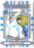 Tyleik Williams Donruss - Rated Rookies Throwback 5 2025 Detroit Lions