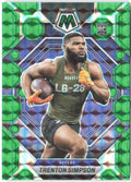 Trenton Simpson Panini Mosaic - Green Mosaic 367 2023 Baltimore Ravens