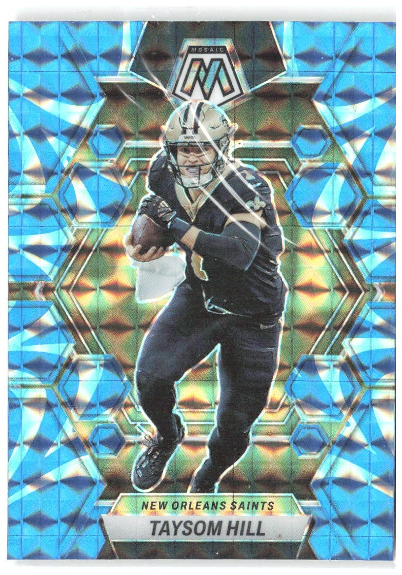 Taysom Hill Panini Mosaic - Reactive Blue Mosaic 175 2023 New Orleans Saints