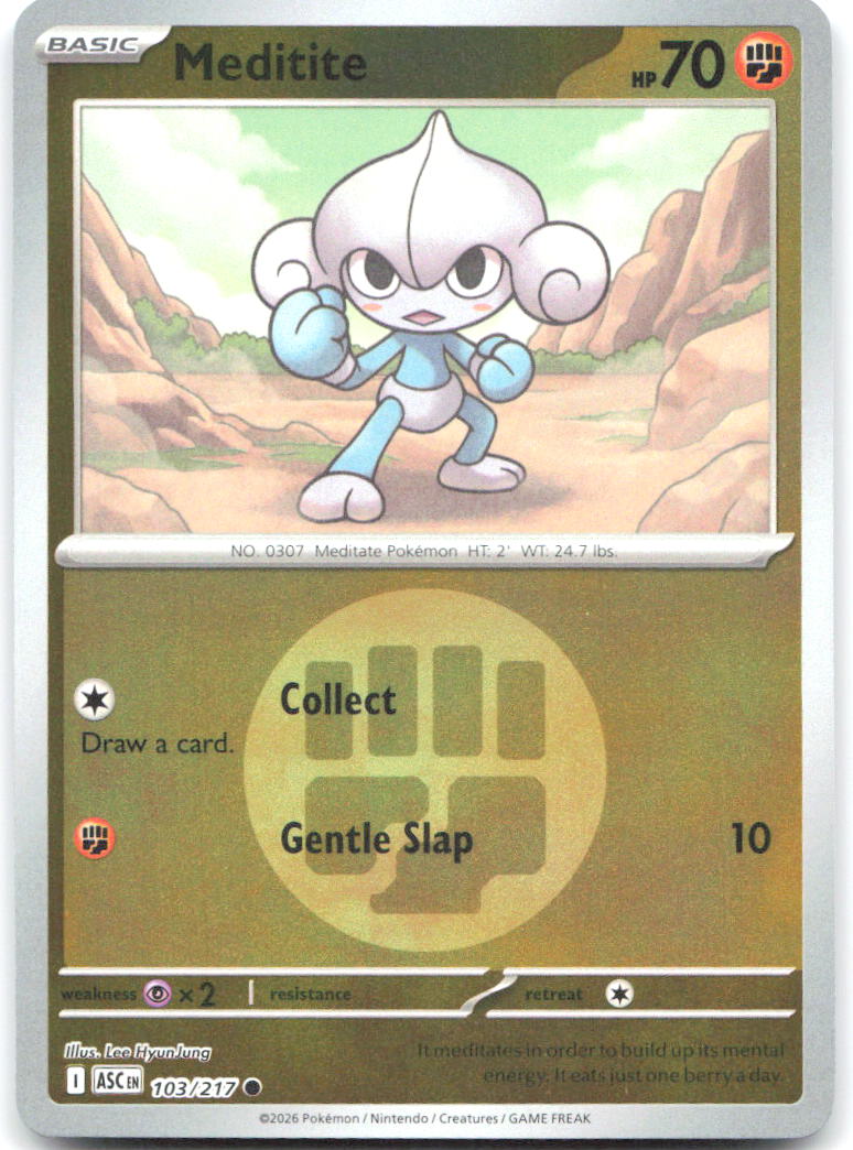 Meditite Energy Symbol Reverse Holo ME Ascended Heroes 103/217 NM Lee HyunJung