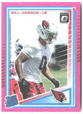 Will Johnson Donruss Optic - Pink 247 2025 Arizona Cardinals