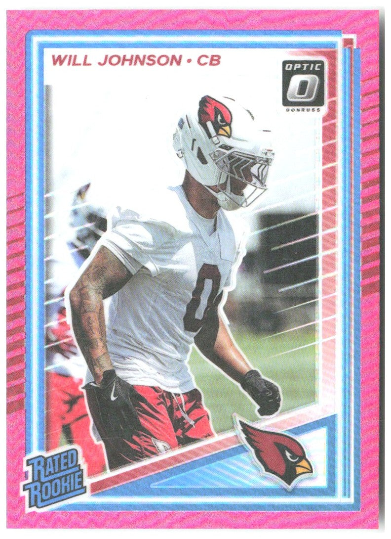 Will Johnson Donruss Optic - Pink 247 2025 Arizona Cardinals
