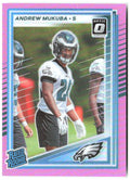 Andrew Mukuba Donruss - Optic Rated Rookies Pink 380 2025 Philadelphia Eagles