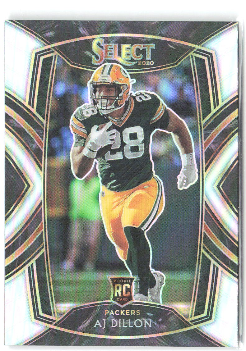 AJ Dillon Panini Select - Silver Prizm 265 2020 Green Bay Packers